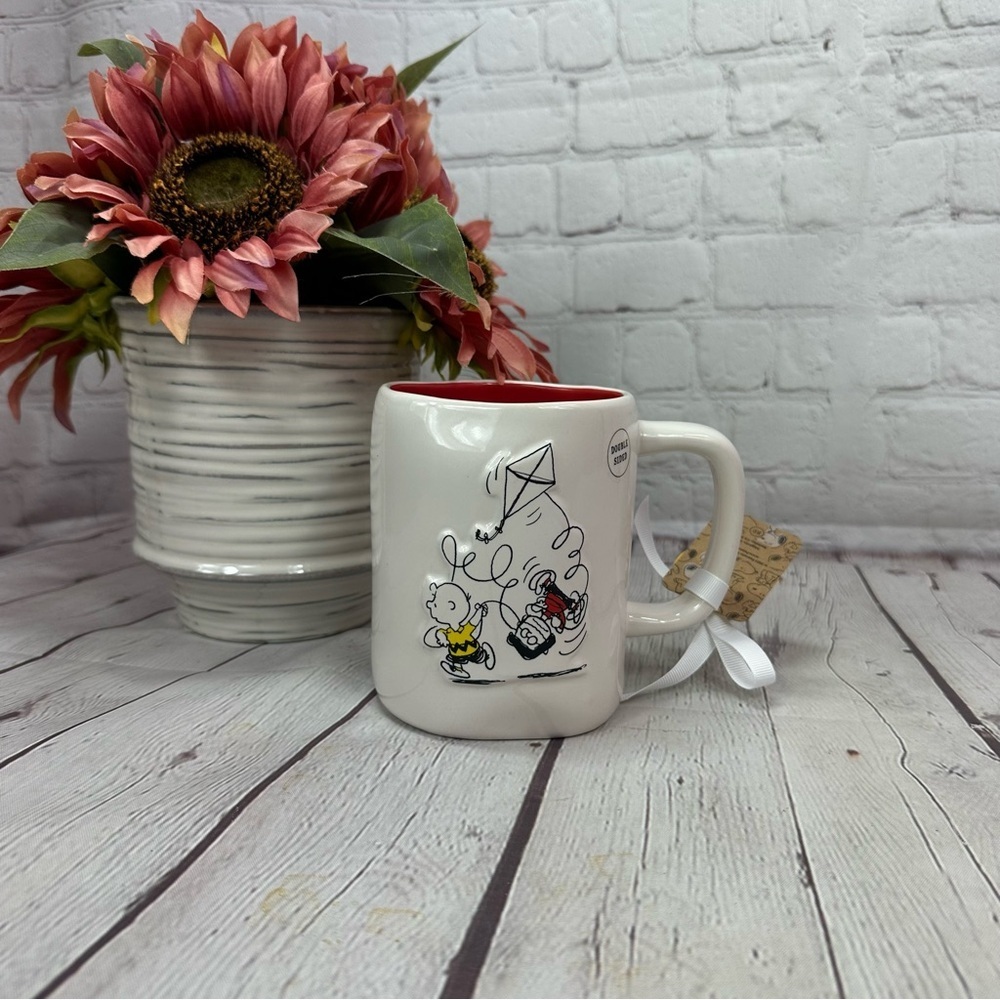 NWT Rae Dunn peanuts collaboration Mug charlie brown Patty everything seems fine